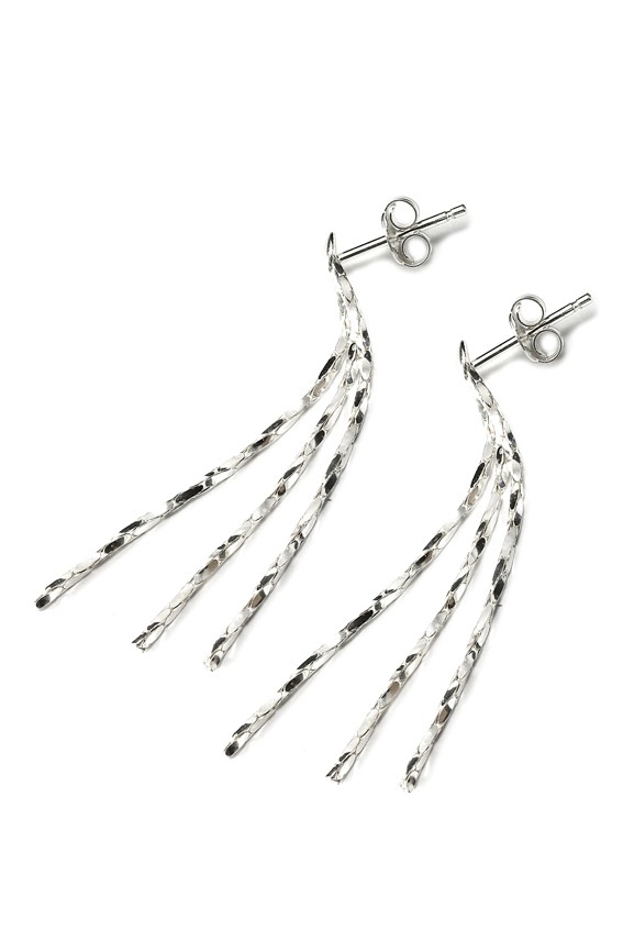 Šperky Nina - Strieborné náušnice Jemné strapce 925/1000 - ns ag H 248