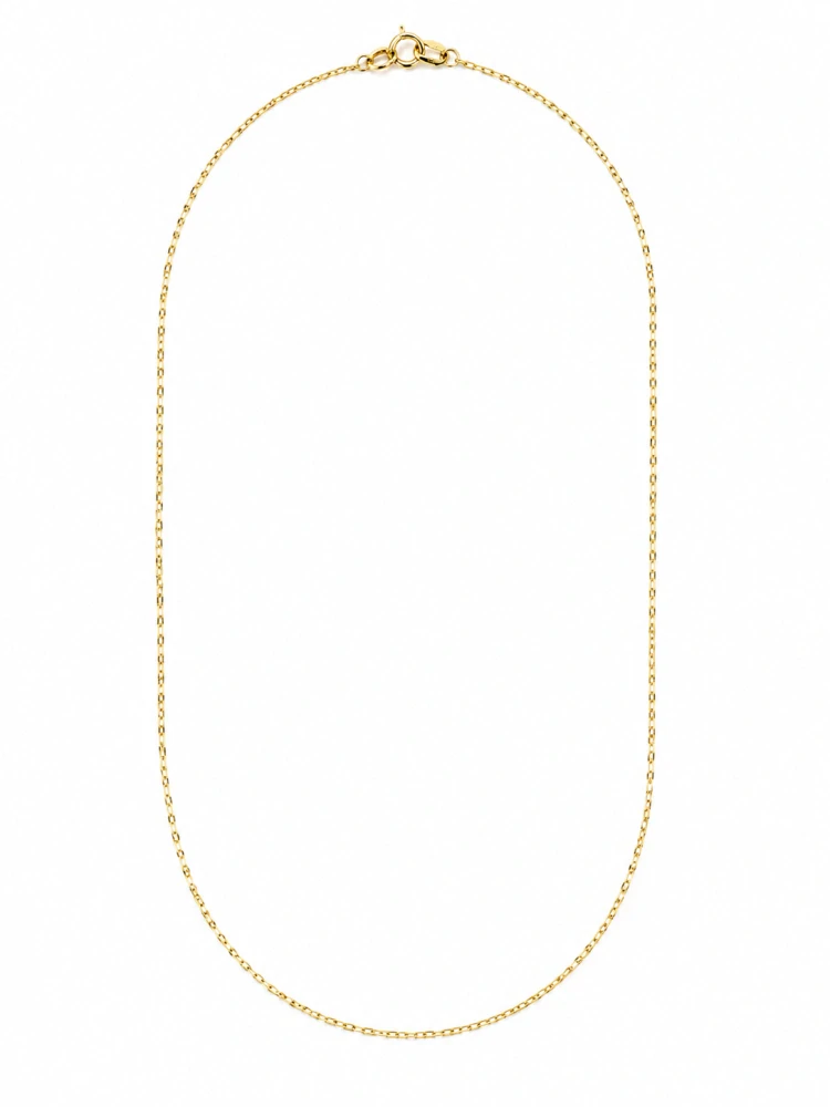 Šperky Nina – Pozlátená strieborná retiazka Moderní Paperclip (46 cm) 925/1000 - ret zlac 032