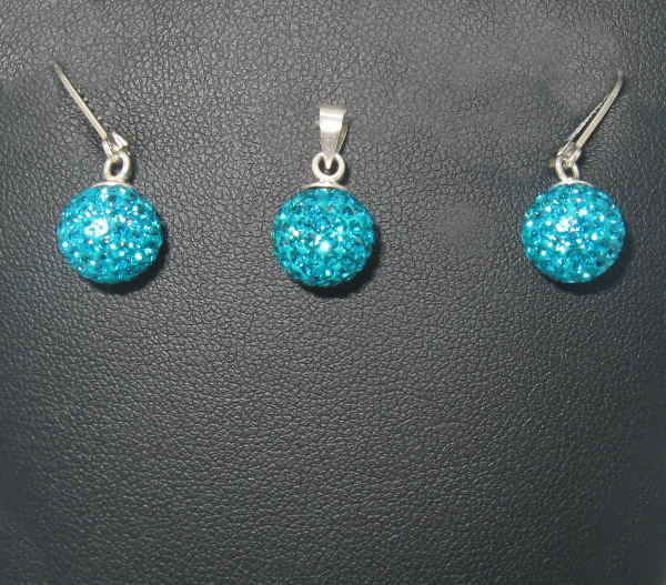 Súprava set striebro s kameny Swarovski