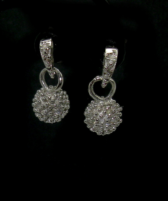 Strieborné náušnice s úpravou rhodium  