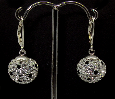 Strieborné náušnice 925/1000 Swarovski komponent ( zdobené 125)