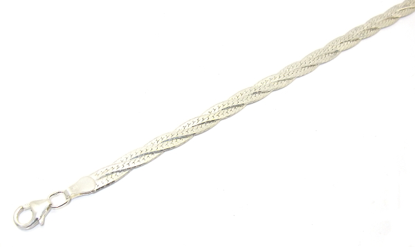 Šperky Nina - strieborný náramok proplétaný 19 cm