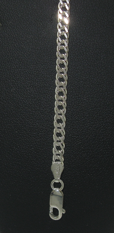 Strieborný náramok rombo 21 cm 925/1000 (rombo 23409)