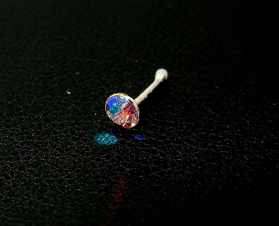 Piercing do nosu 925/1000 ( menící kamienek )