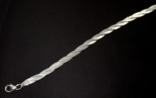 Šperky Nina - strieborný náramok proplétaný 19 cm
