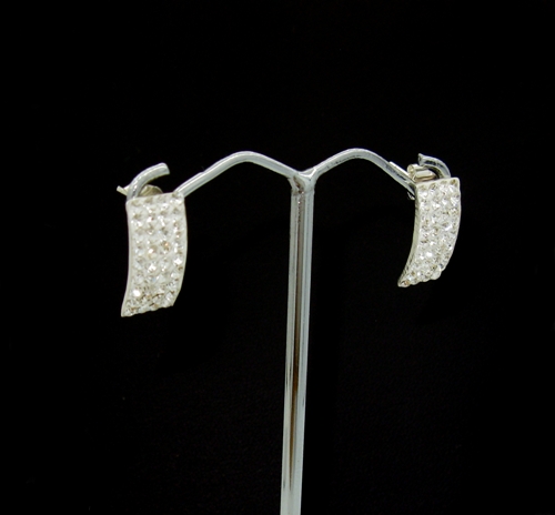 Strieborné náušnice komponent Swarovski 925/1000 ( 110928)