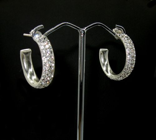 náušnice komponent Swarovski 925/1000