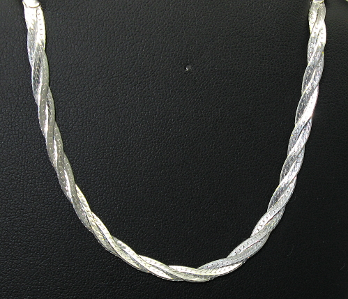 Šperky Nina - strieborný náramok proplétaný 19 cm