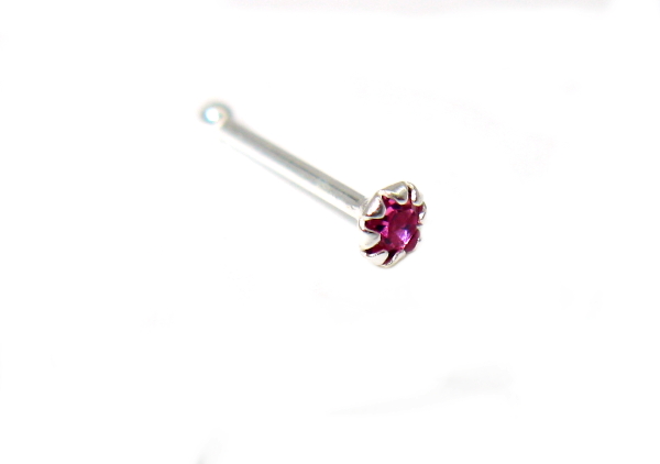 Piercing do nosu strieborný
