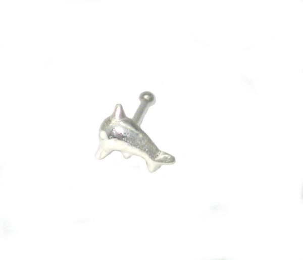 Piercing do nosu strieborný 925/1000 ( delfínek 76)