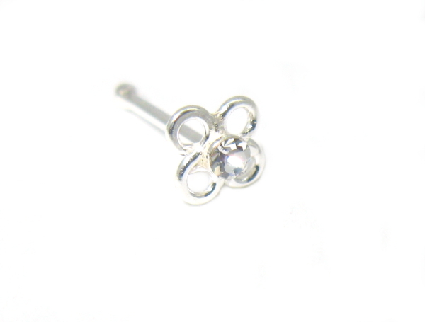 Piercing do nosu strieborný