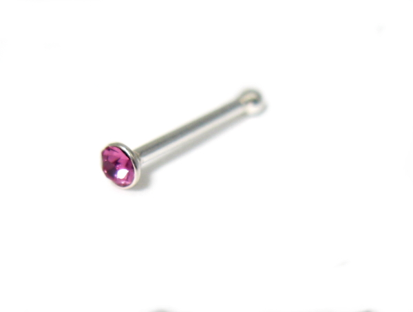 Piercing do nosu strieborný