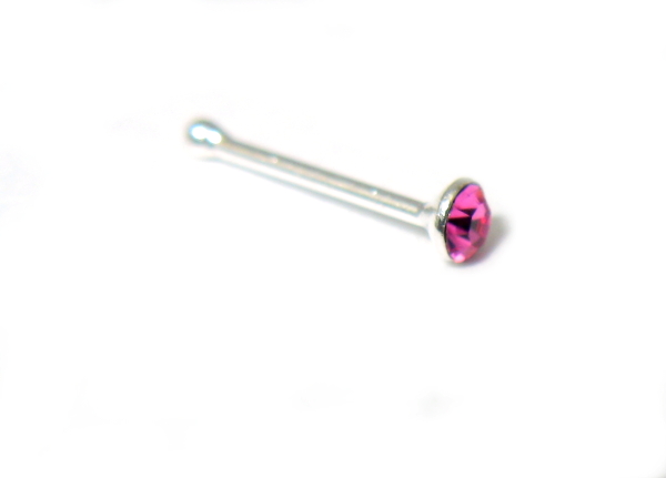 Piercing do nosu strieborný
