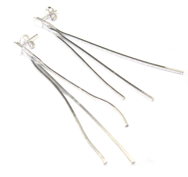 Šperky Nina - Strieborné náušnice dlouhé 925/1000  - ns ag H 0119