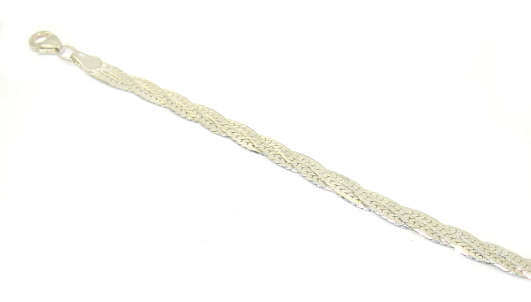 Šperky Nina - strieborný náramok proplétaný 19 cm