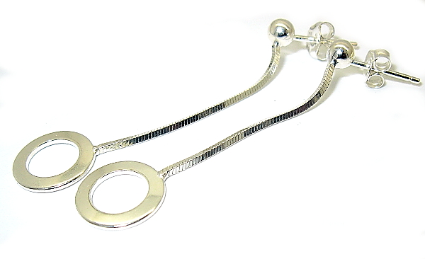 Šperky Nina - Strieborné náušnice bez kamienku 925/1000 - ns ag H 0127