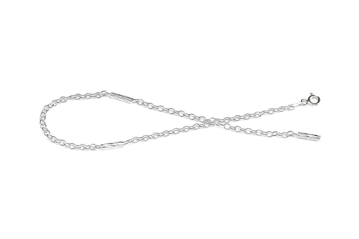 Šperky Nina - Strieborný nákotník sa zrcadlovými válečky Minimalist (2,7 g) 925/1000 - nak ag H 087