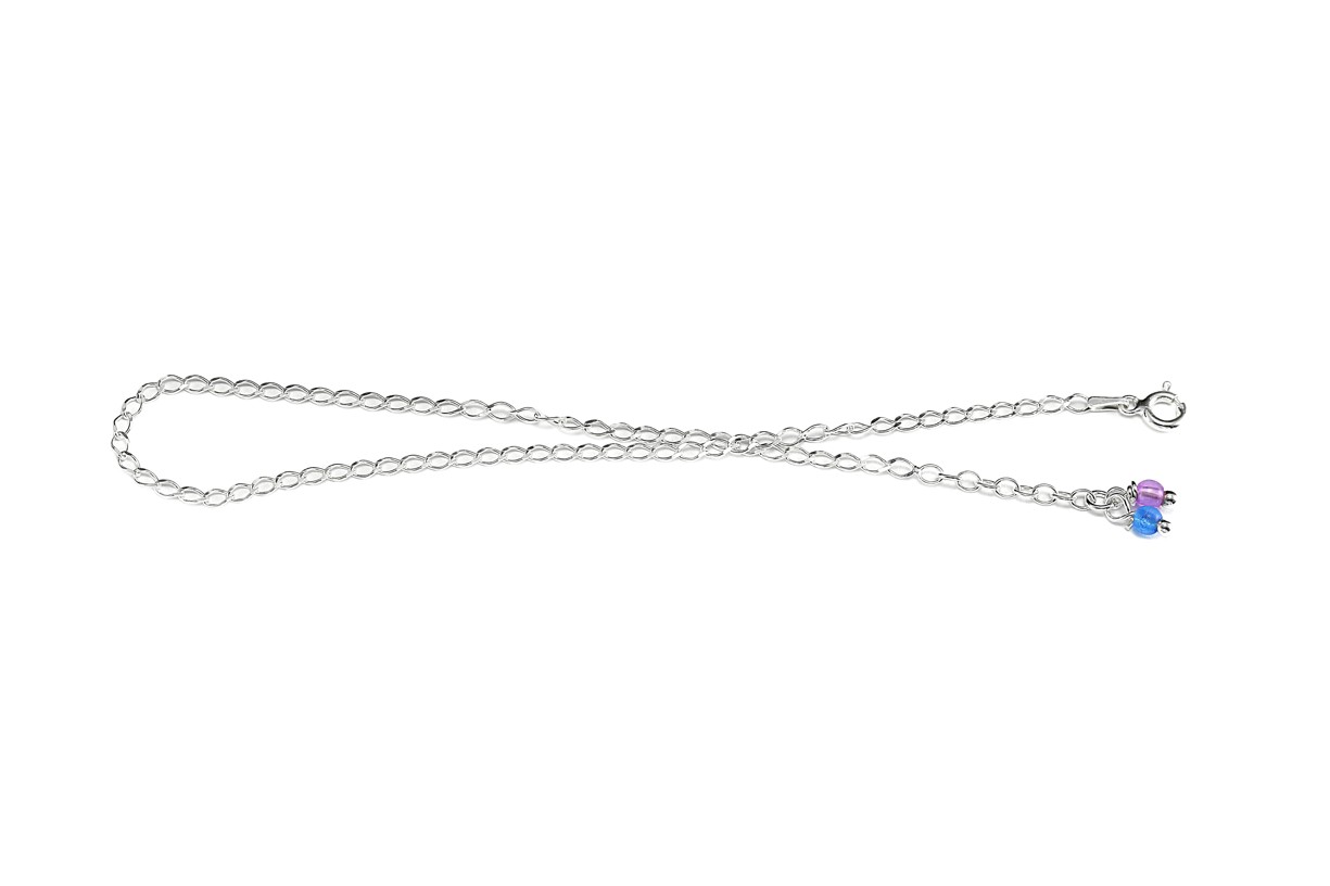 Šperky Nina - Strieborný nákotník s barevnými guličkami Candy Style (2,0 g) 925/1000 - nak ag H 089