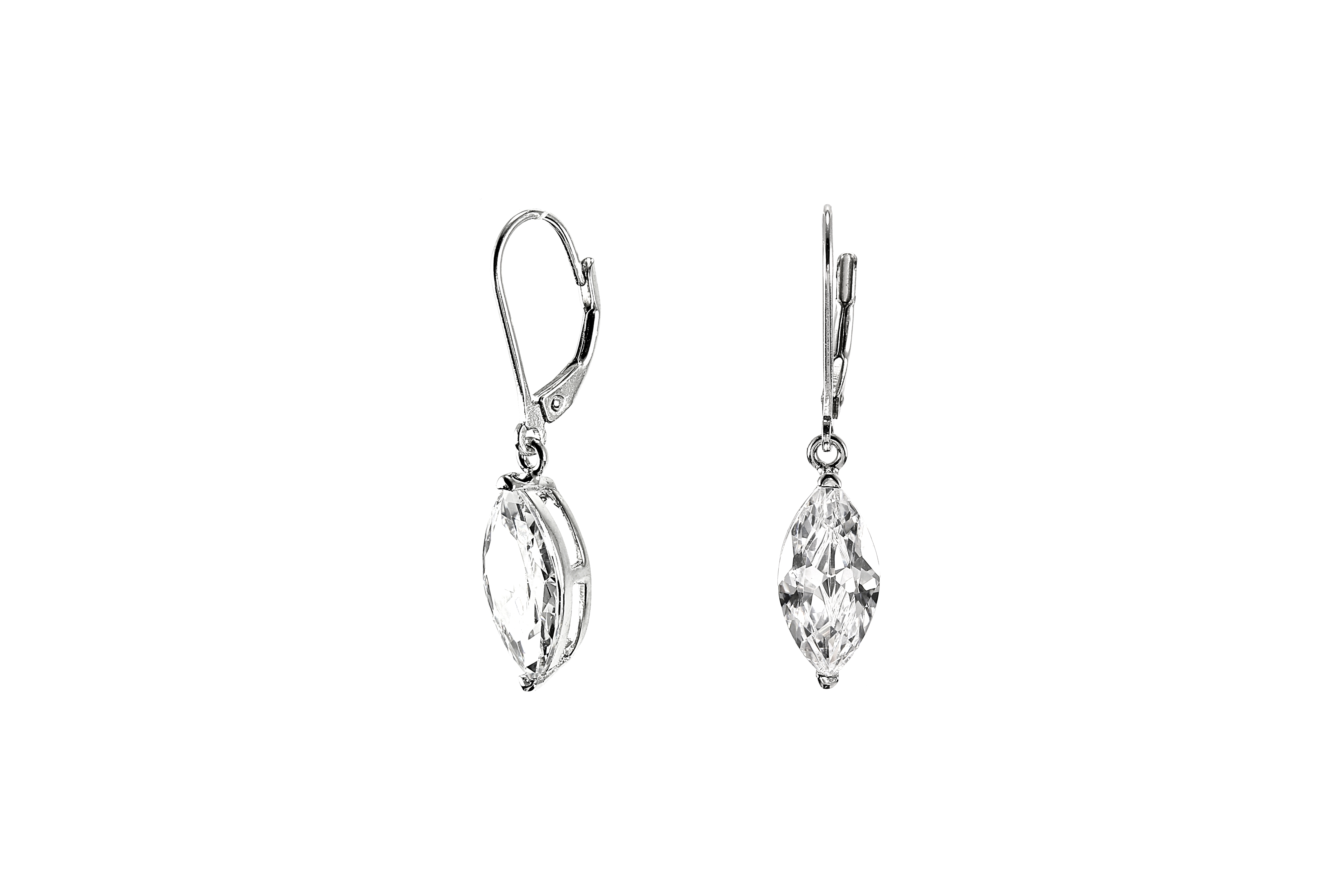 Šperky Nina - Strieborné náušnice s kamienky zirkón 925/1000 - ns ag kam H 106