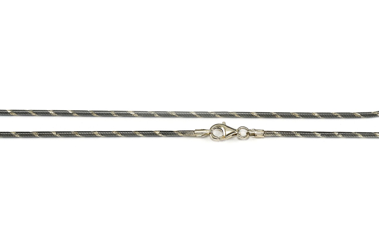 Šperky Nina - Strieborný náhrdelník „Trpytivé lanko“ 925/1000 – dĺžka 40 cm - nahr ag H 023