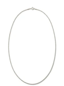 Šperky Nina - Strieborný náhrdelník 925/1000 – jemný guľôčkový retiazka (44 cm) - nahr ag H 024