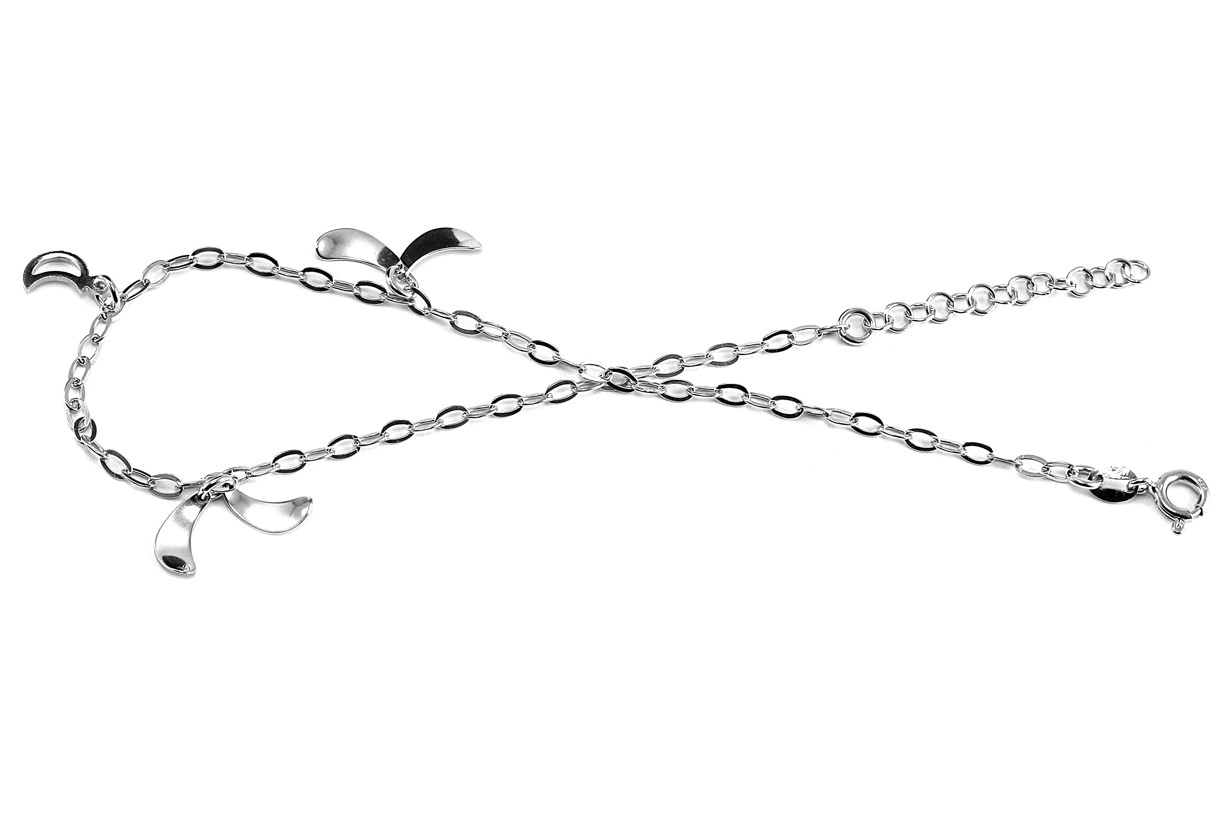 Šperky Nina - Strieborný nákotník s elegantními prívesky Waves (2,7 g) 925/1000 - nak ag H 208
