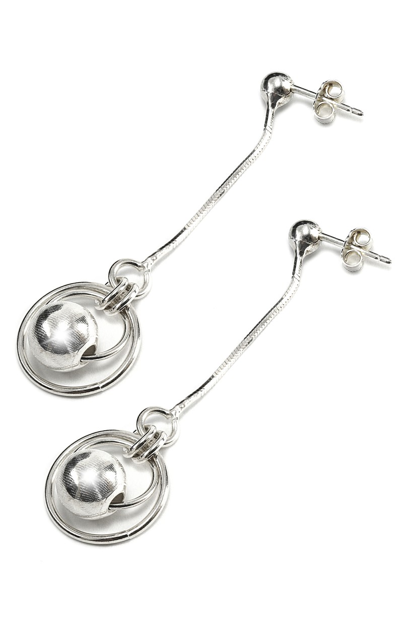 Šperky Nina - Strieborné náušnice Orbitální guľa 925/1000 - ns ag H 246