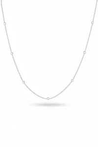 Šperky Nina - Strieborný náhrdelník sa zdobenými kroužky 925/1000 - ret ag H 131