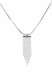 Šperky Nina - Strieborný náhrdelník s výrazným ozdobným strapcem 925/1000 - ret ag H 140