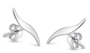 Šperky Nina - Strieborné náušnice Vlnky – 925/1000 - ns ag h 259