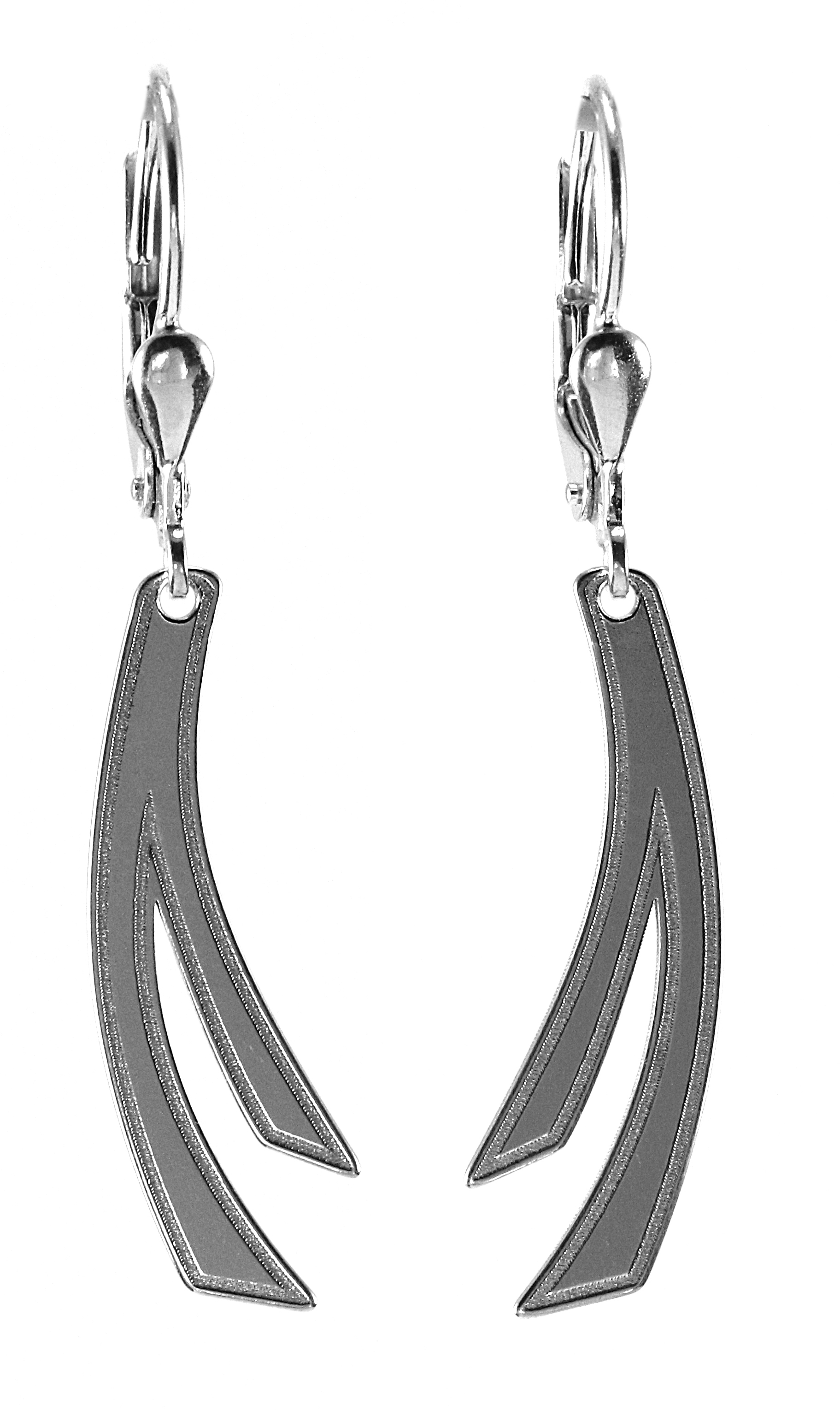 Šperky Nina - Dlouhé strieborné náušnice Abstrakce – 925/1000 - ns ag H 263