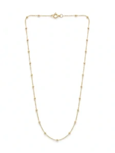 Šperky Nina - Zlacený strieborný náhrdelník Guličky 925/1000 - ret zlac 005