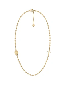 Šperky Nina – Pozlátený strieborný ruženec Elegance (50,5 - 53 cm) 925/1000 - ret zlac 010