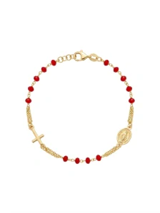 Šperky Nina – Pozlátený strieborný náramok Scarlet (19,5 - 21,5 cm) 925/1000 – nar zlac 014