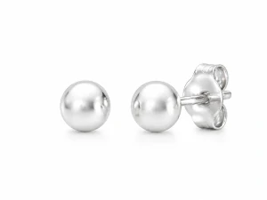 Šperky Nina – Strieborné náušnice Čistá kvapka – guličky 925/1000 (6 mm) - ns ag h 274