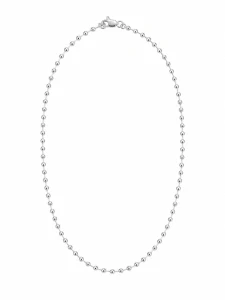 Šperky Nina – Masívny strieborný náhrdelník Strieborná lavína – guličky 925/1000 (43 cm / 3 mm) - nahr 516