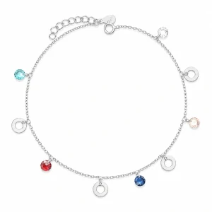 Šperky Nina – Strieborný nákotník s placičkami a guličkami (22,5 – 25,5 cm) – 925/1000 - nak 323