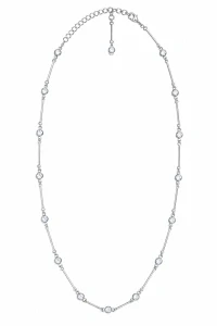Šperky Nina – Strieborný náhrdelník Třpytivé linie so zirkónmi (42 – 47,5 cm) 925/1000 - nahr 531