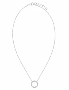 Šperky Nina – Strieborný náhrdelník Třpytivý kruh života so zirkónmi (41,5 – 46,5 cm) 925/1000 - nahr 546