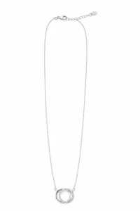 Šperky Nina – Strieborný náhrdelník Kruh osudu so zirkónmi (42 – 44,5 cm) 925/1000 - nahr 548