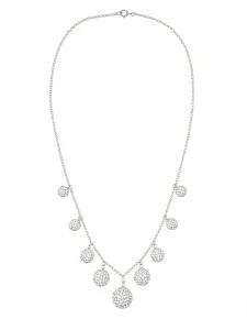 Šperky Nina – Masívny strieborný náhrdelník Třpytivá symfonie kuliček so zirkónmi (51,5 cm) 925/1000 - nahr 550