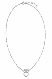 Šperky Nina – Strieborný náhrdelník Sovička so zirkónmi (45,5–50 cm) Popis produktu: - nahr 557