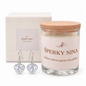 Šperky Nina - Svieža energia so striebornými náušnicami (Ag 925/1000) – Citrónová tráva & Bergamot - sv03