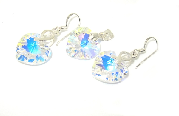 Šperky Nina - Strieborná súprava Swarovski elements 925/1000  - set ag H 025
