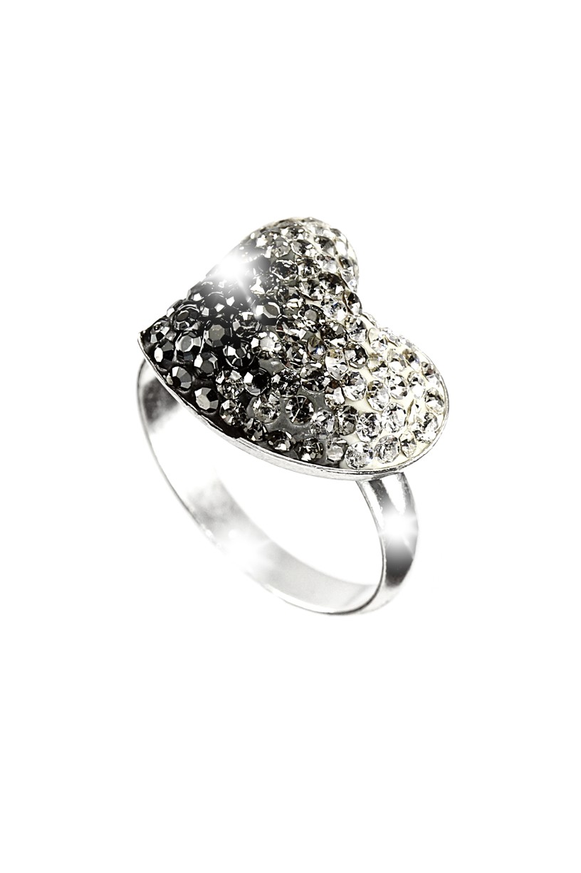 Šperky Nina - Strieborný prsteň Swarovski komponent kamienky 925/1000 - pr kam H 062