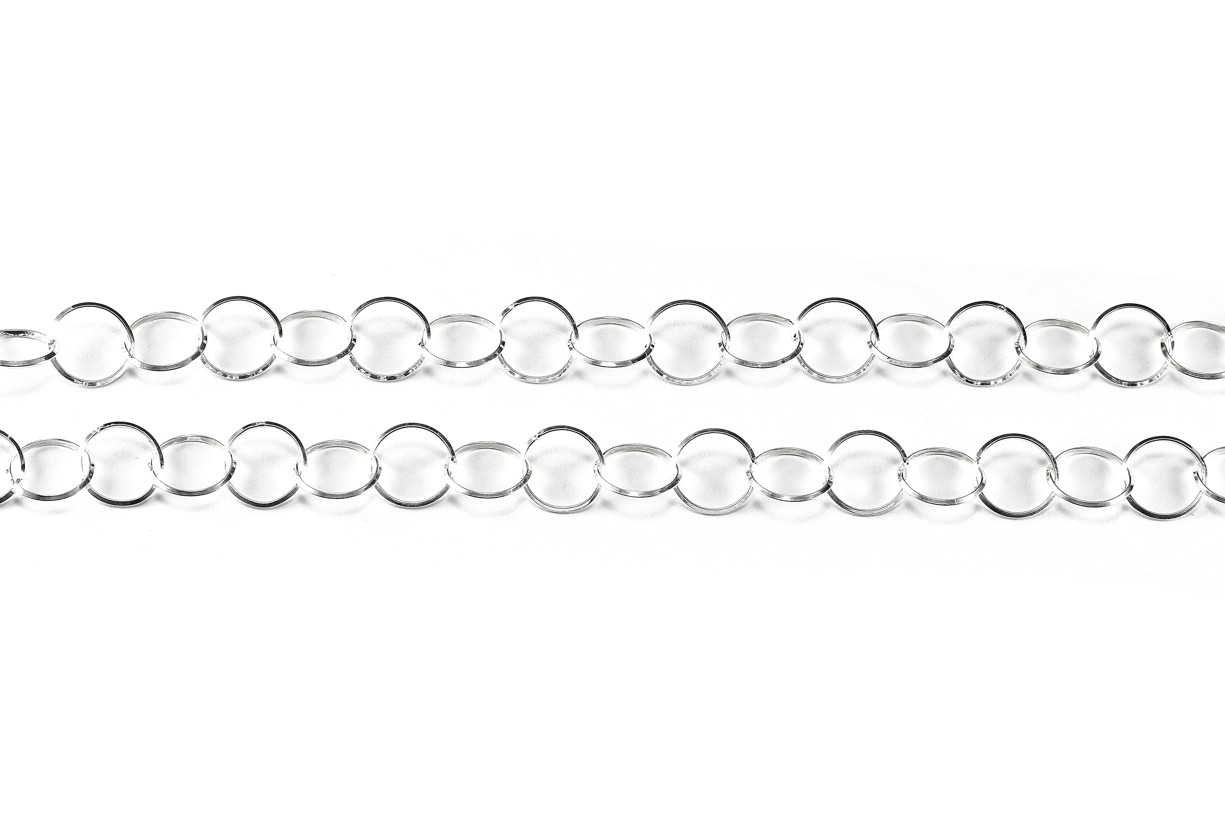 Šperky Nina - Masivní strieborný náhrdelník „Kruhy osudu“ 925/1000 – šírka 8 mm - nahr ag H 021