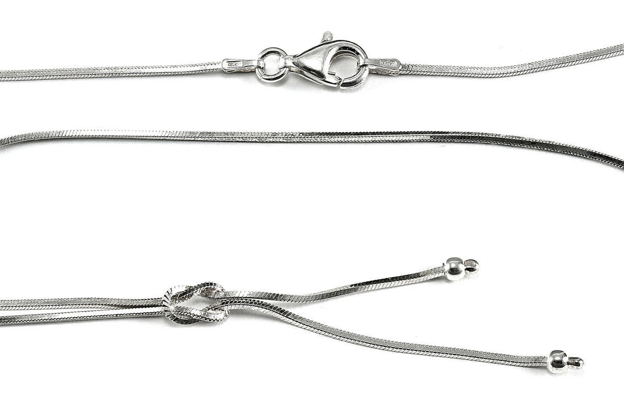 Šperky Nina - Strieborný náhrdelník „Nekonečné pouto“ 925/1000 – dĺžka 42 cm - nahr ag H 022