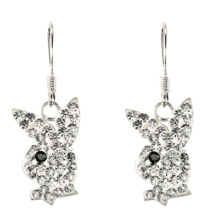 Šperky Nina - Strieborné náušnice 925/1000 Swarovski komponent - ns ag kam H 138