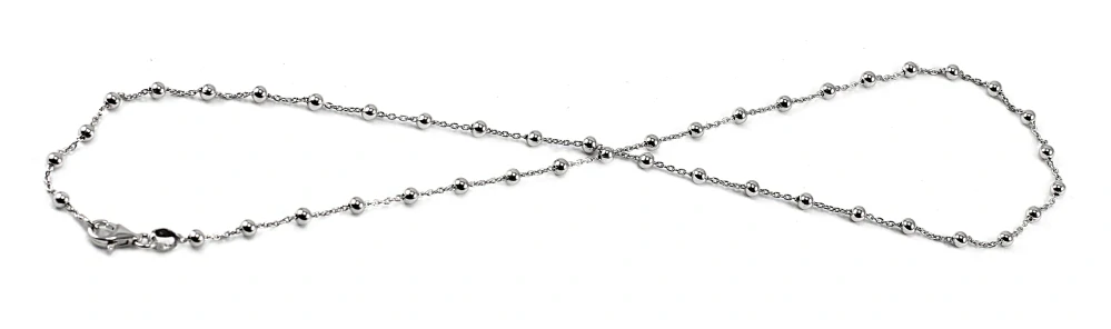 Šperky Nina - Strieborný náhrdelník s pevnými guličkami 925/1000 – 45 cm - ret ag h 504