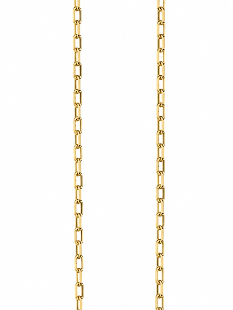 Šperky Nina – Pozlátená strieborná retiazka Moderní Paperclip (46 cm) 925/1000 - ret zlac 032